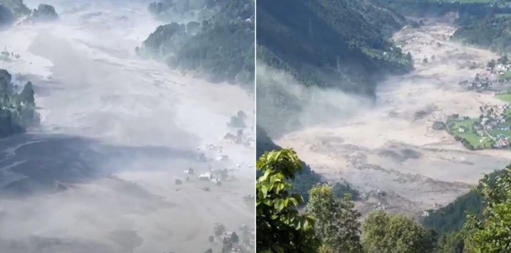 भोटेकोशी उर्लिएपछि रसुवामा ठूलो क्षति