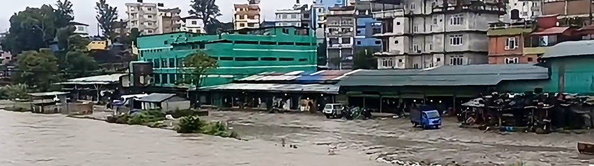 बल्खु तरकारी बजारमा बाढी पस्ने जोखिम उच्च