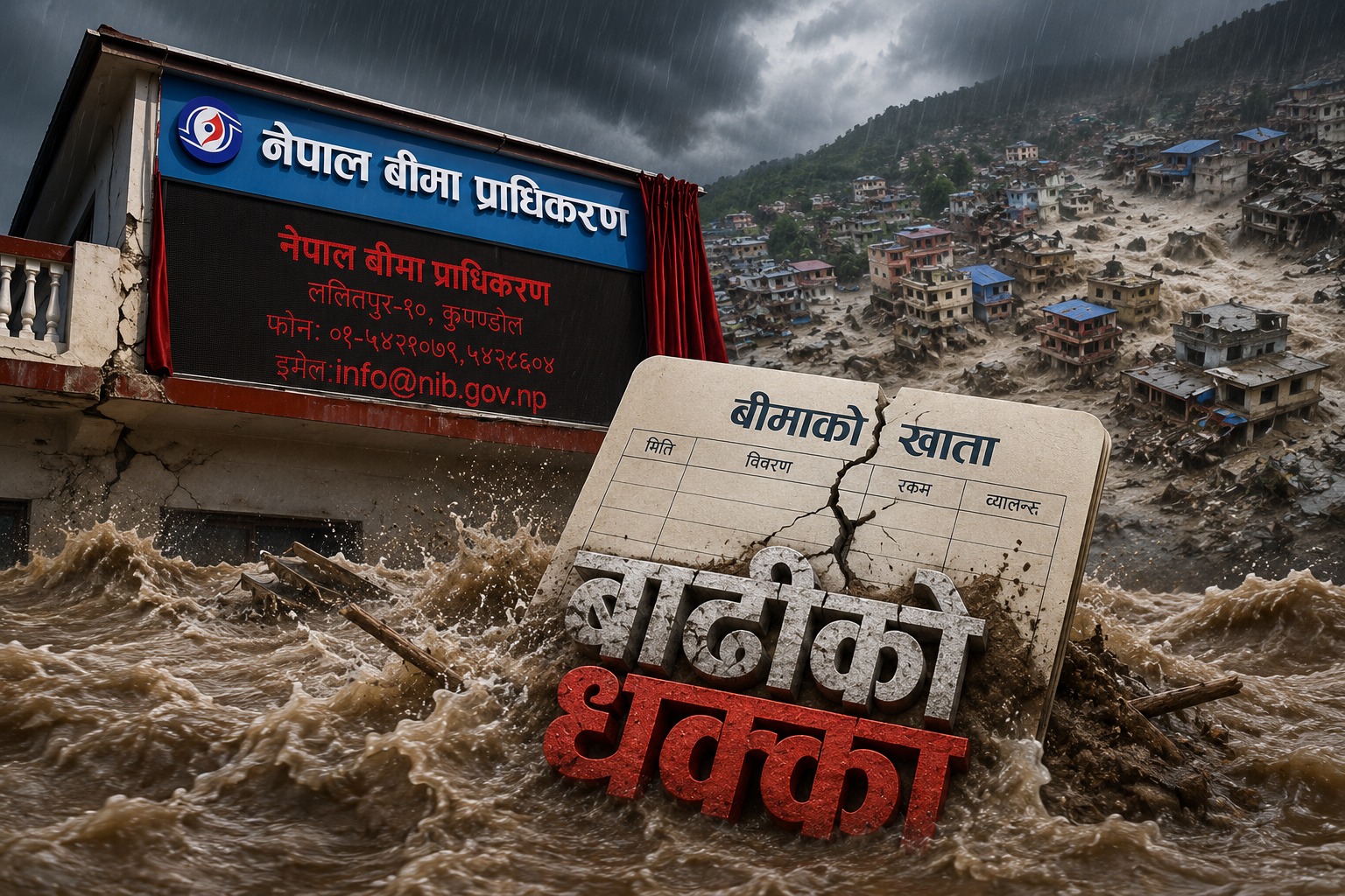 बीमाको खातामा बाढीको धक्का