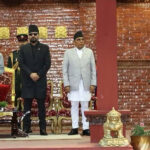 नवनियुक्त उद्योग, वाणिज्य तथा आपूर्तिमन्त्री साहले लिए शपथ