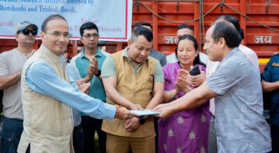 भारतद्वारा बाढी प्रभावित क्षेत्रका लागि तीन बेलिब्रिज सहयोग