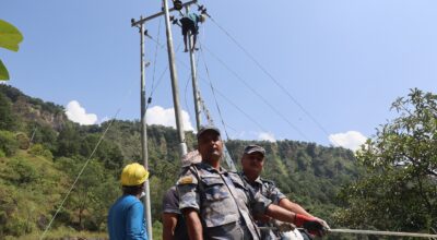 बाढी पहिरो प्रभावित स्थानमा विद्युत आपूर्ति पूर्ववत्
