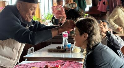 घोडेपानीमा पर्यटकले पनि मनाए दसैं