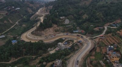 साँगा–धुलिखेल सडक निर्माण तीव्र गति