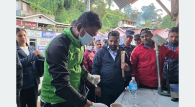 ताप्लेजुङ मासु तथा माछा पसलमा अनुगमन